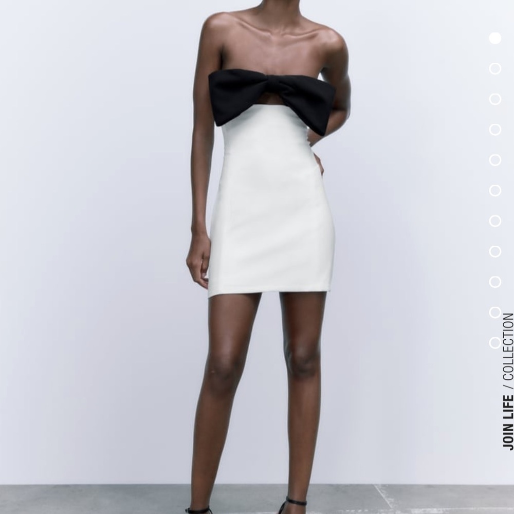 NEW Zara Tied Cocktail Dress